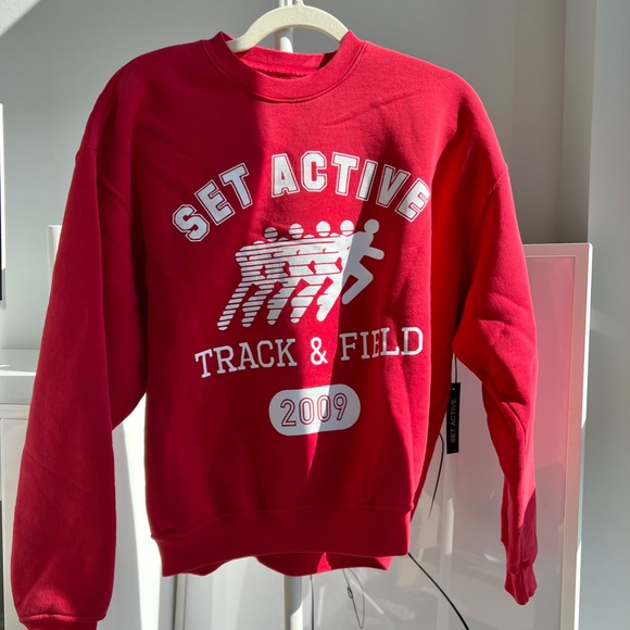 NWT SET ACTIVE Merch Crewneck - Track Star Limited Edition (XS) - Picture 4 of 6